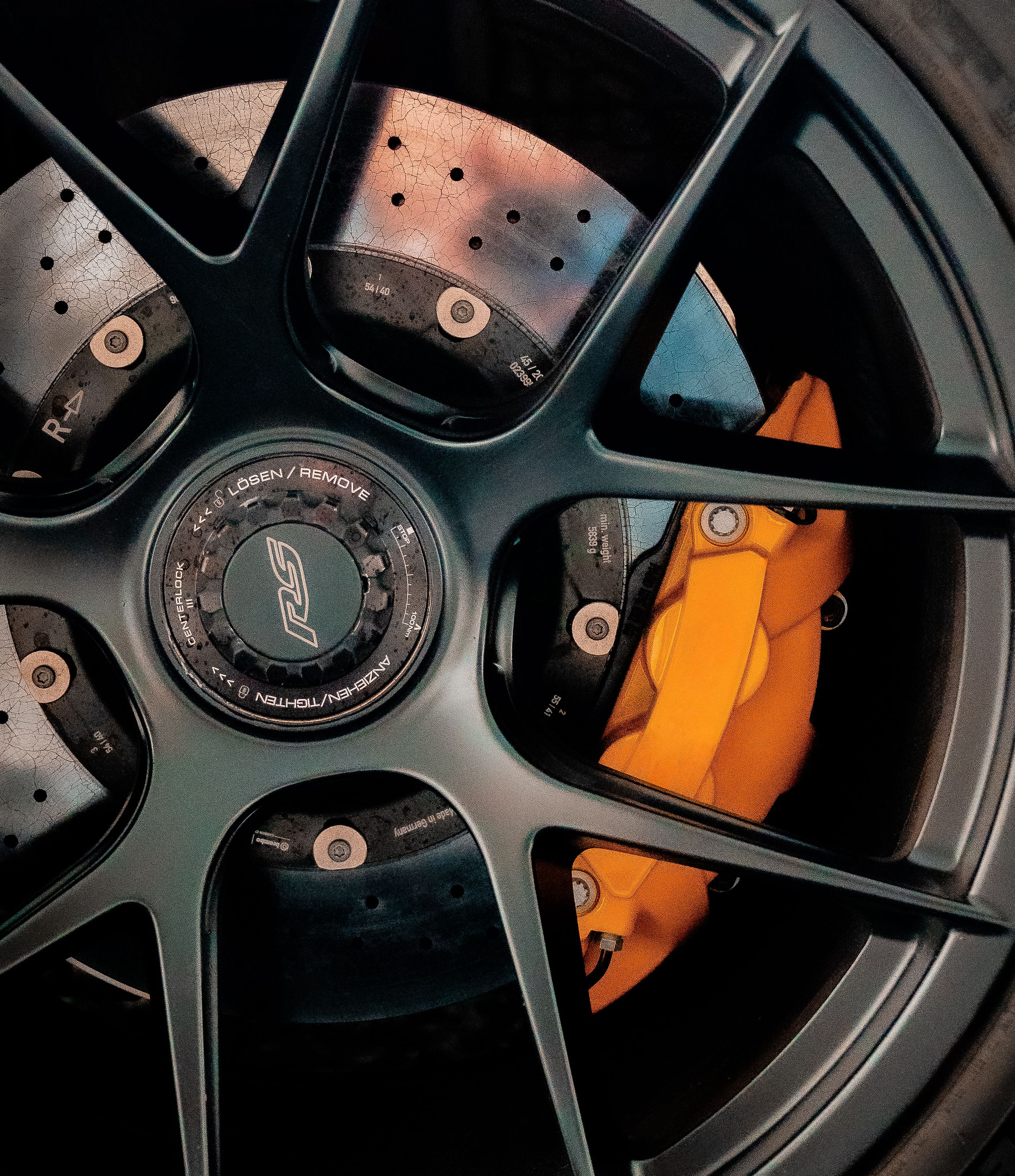 Carbon ceramic brake system fitted to vehicle